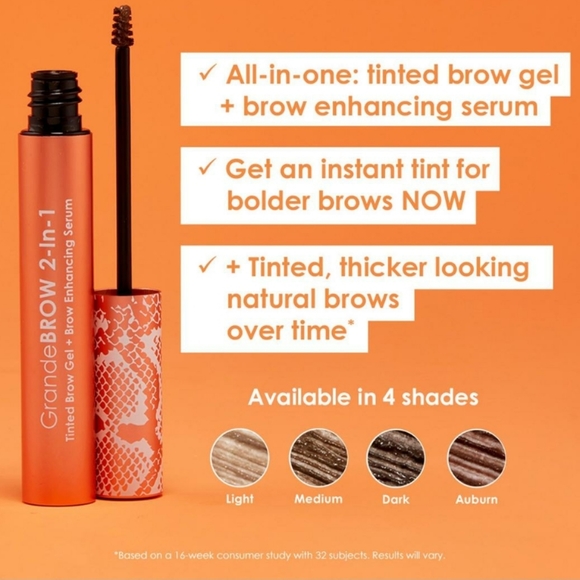 TRAVEL GRANDE BROW 2-IN-1 TINTED BROW GEL + ENHANCING SERUM. - Picture 5 of 16